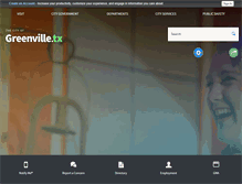 Tablet Screenshot of ci.greenville.tx.us