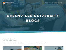 Tablet Screenshot of blogs.greenville.edu